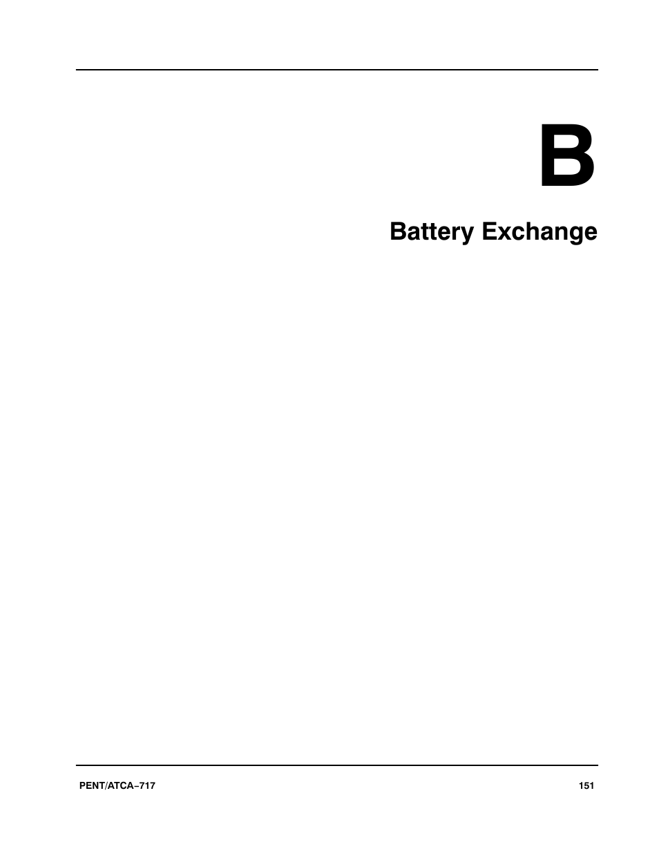 Battery exchange | Motorola ATCA-717 User Manual | Page 151 / 156