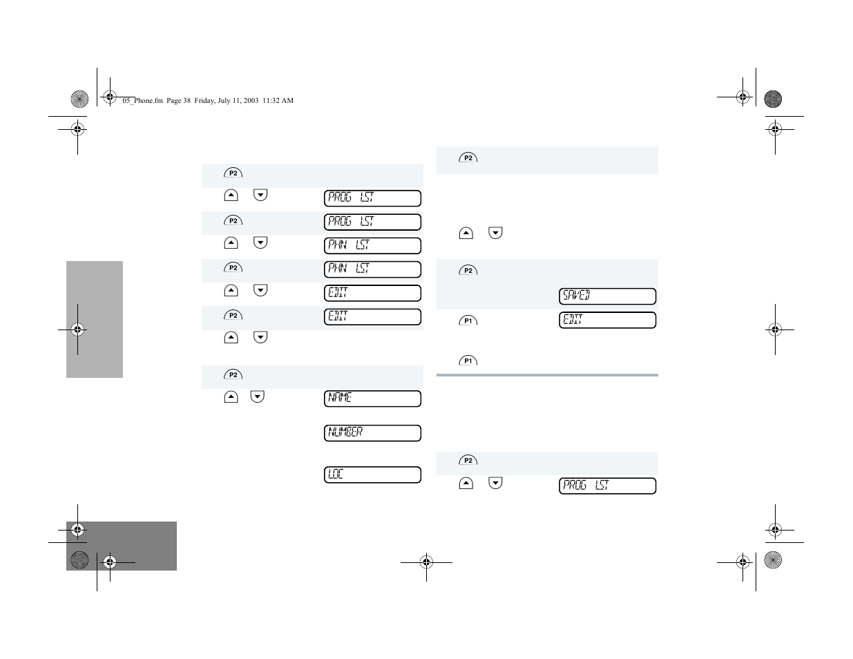 Edit an entry, Edit access/deaccess codes | Motorola CM300 User Manual | Page 40 / 68