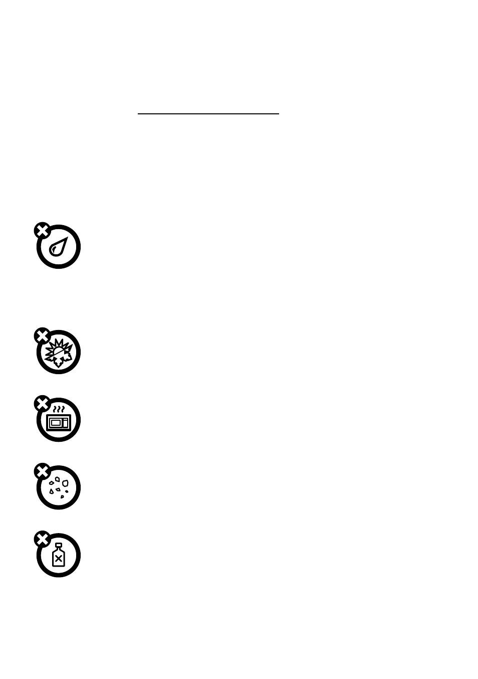 Précautions d’utilisation | Motorola TX500 User Manual | Page 87 / 98