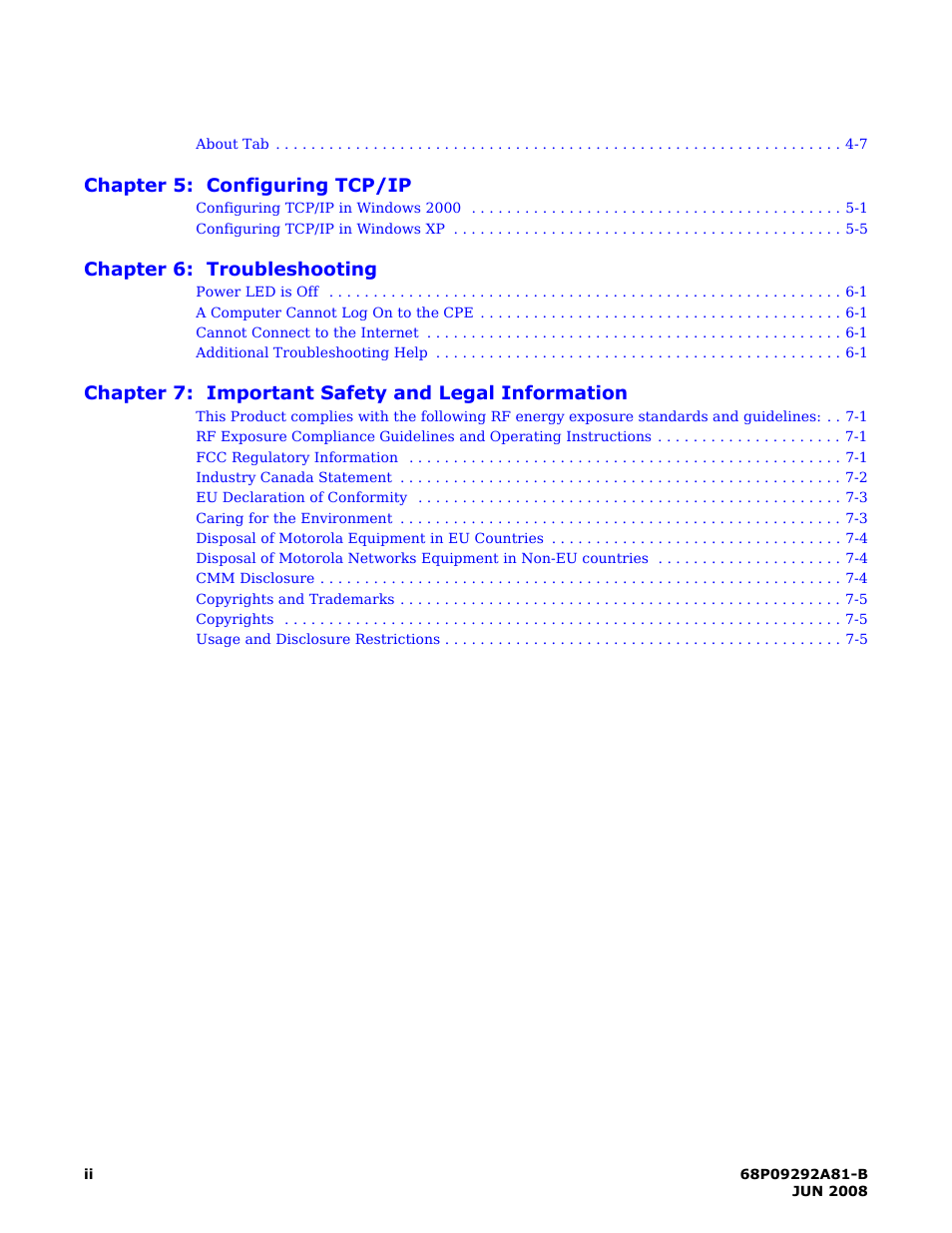 Motorola CPEI 750 User Manual | Page 3 / 50