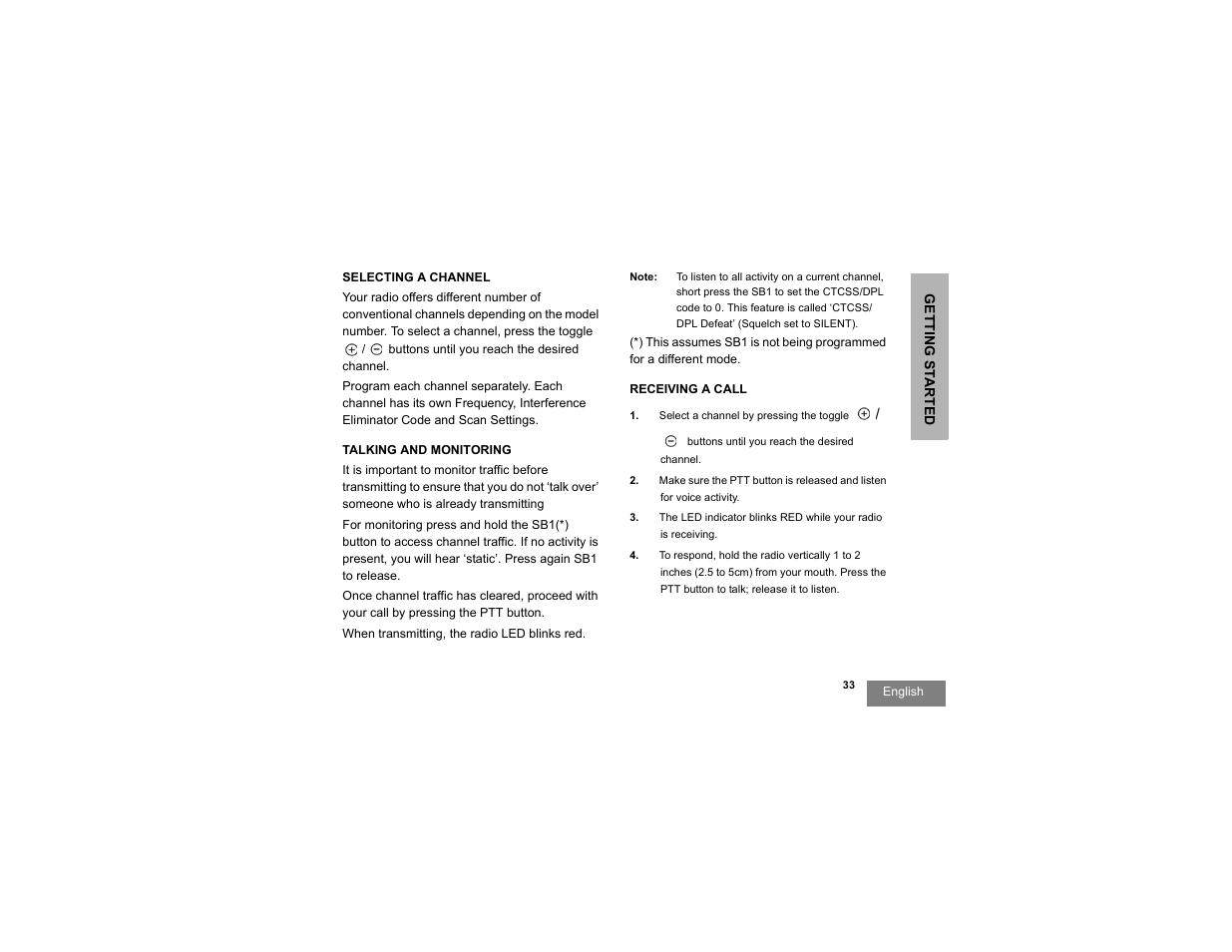 Motorola RDU2080d User Manual | Page 35 / 105