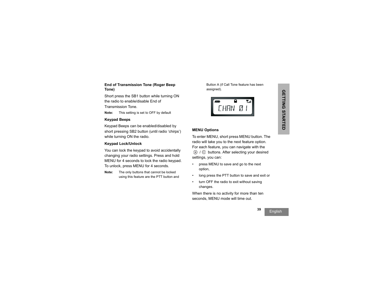 Motorola RDU2080d User Manual | Page 41 / 105