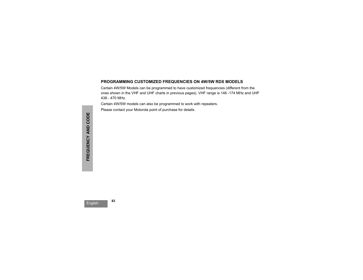 Motorola RDU2080d User Manual | Page 84 / 105