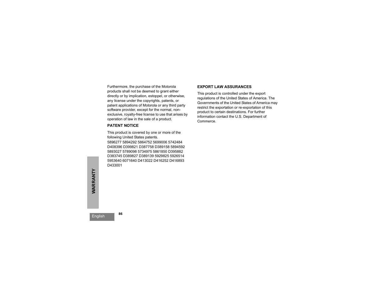 Motorola RDU2080d User Manual | Page 88 / 105