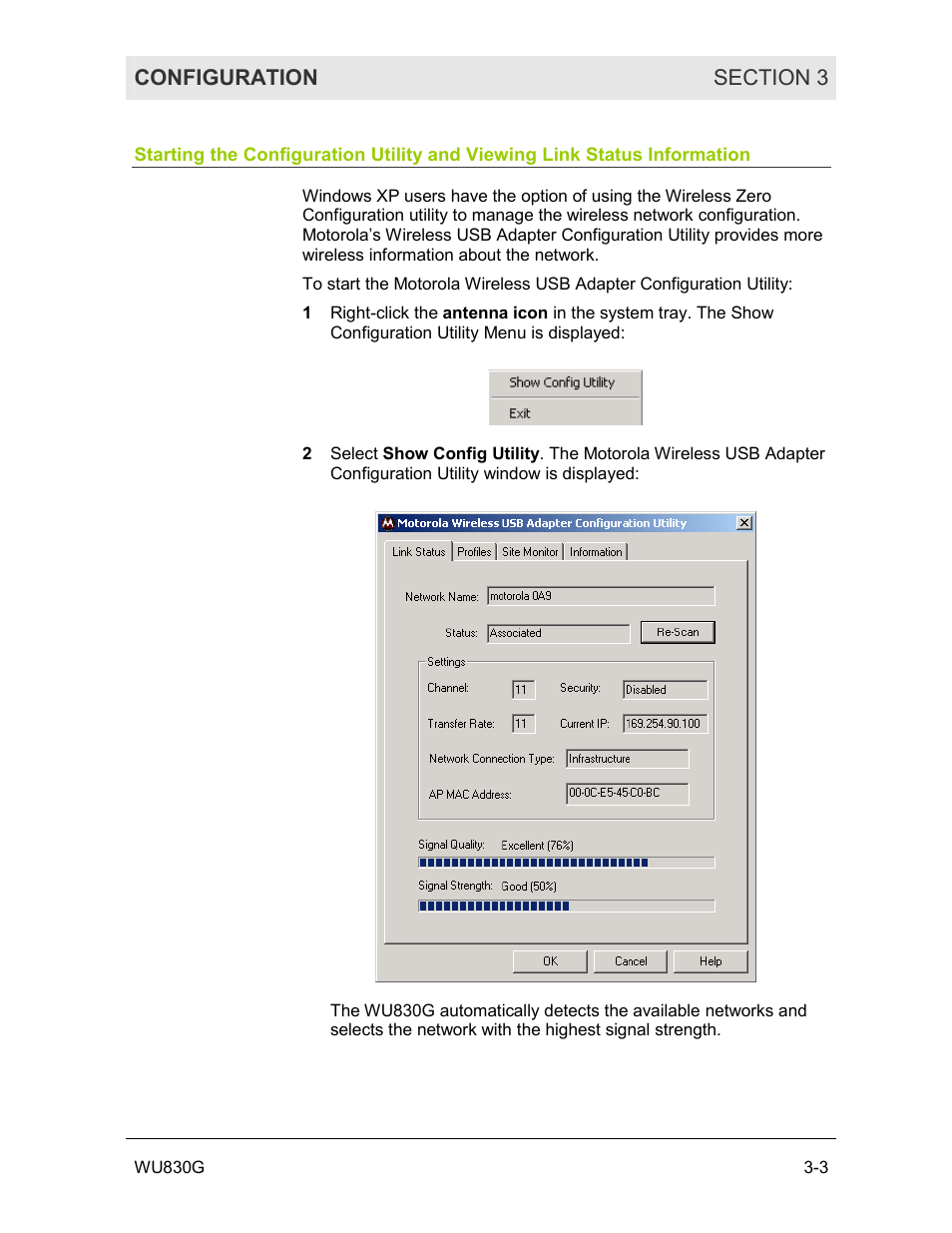 Motorola WU830G User Manual | Page 20 / 59