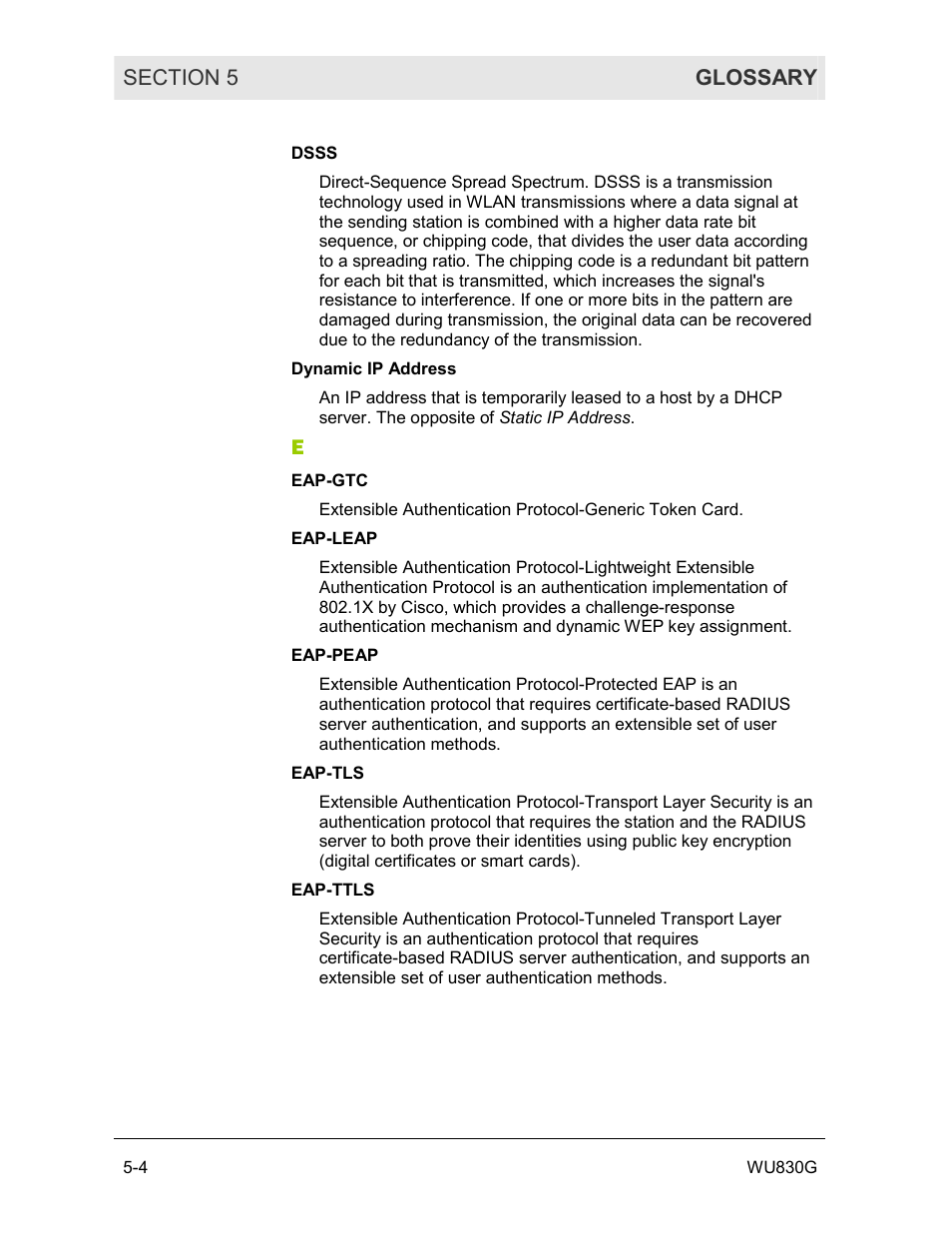 Motorola WU830G User Manual | Page 48 / 59