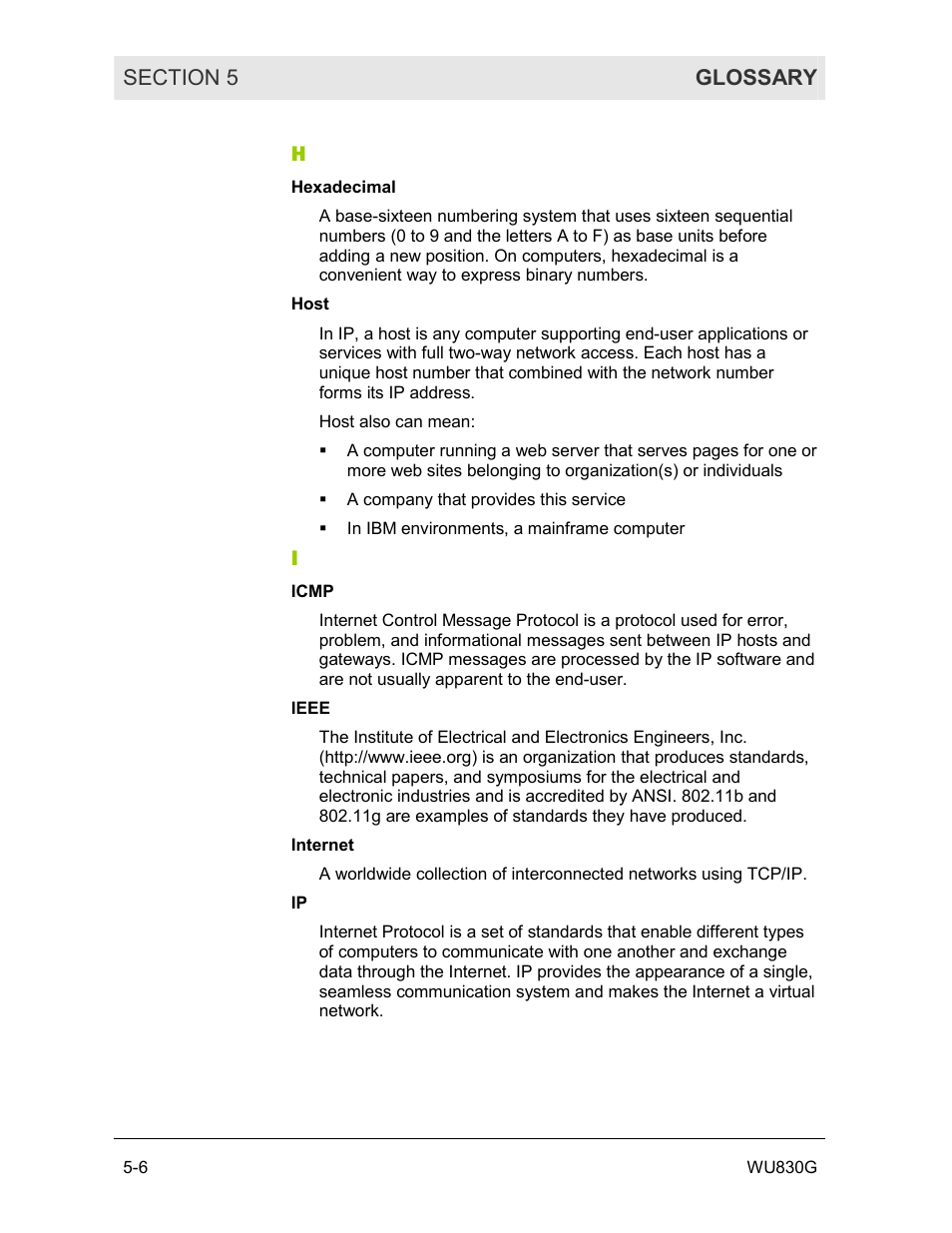 Motorola WU830G User Manual | Page 50 / 59