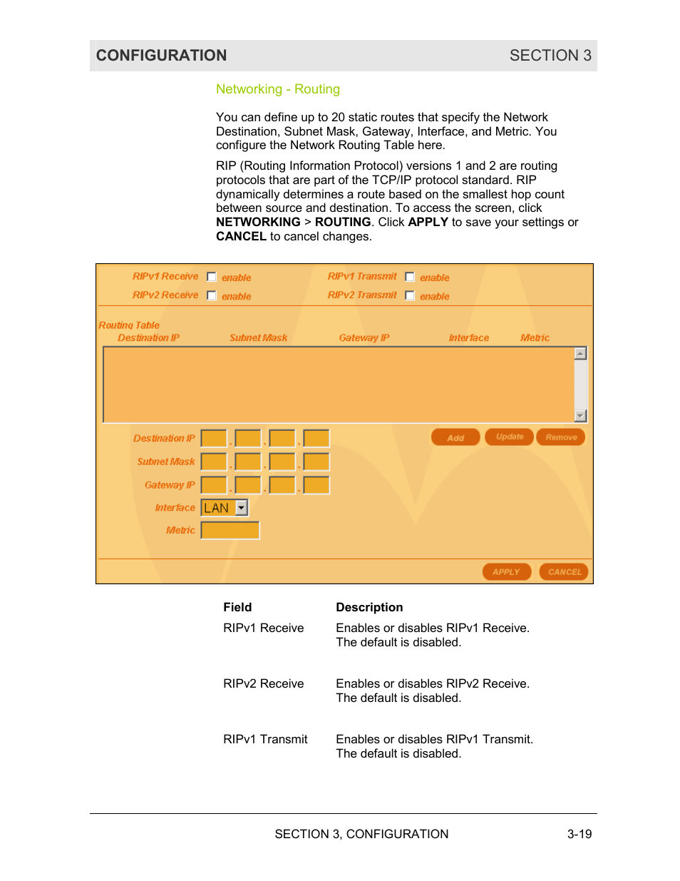 Networking ˚ routing | Motorola BR700 User Manual | Page 50 / 78