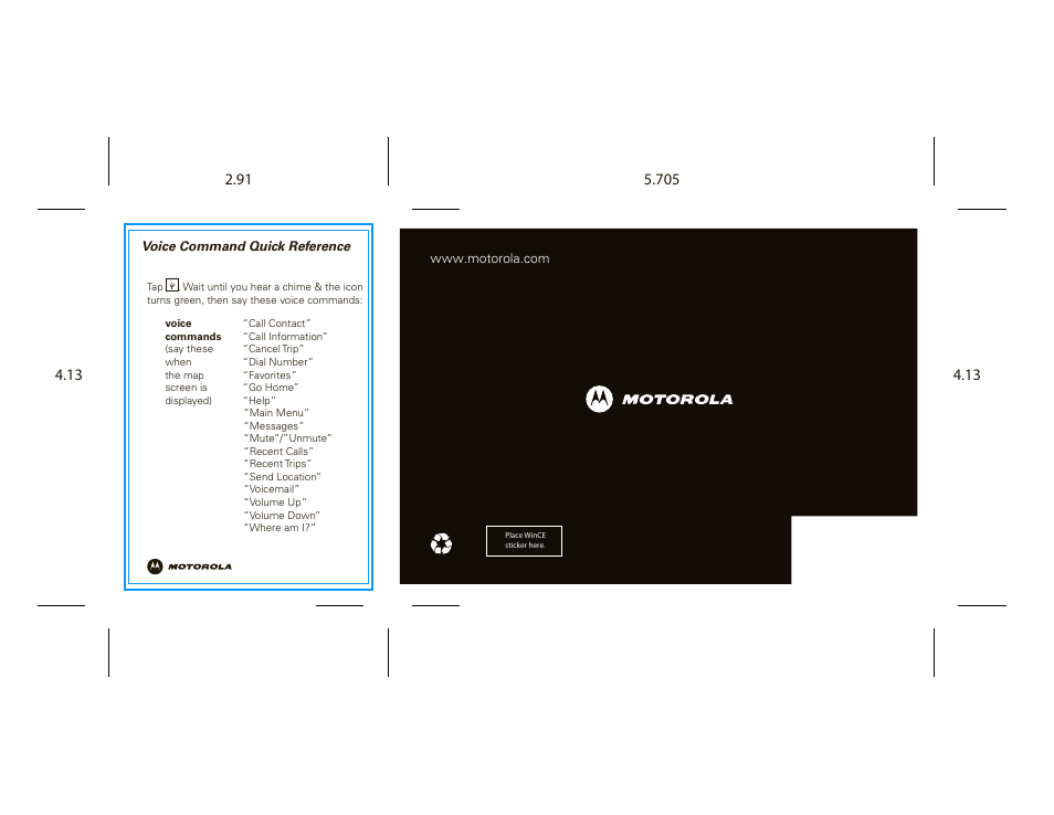 Motorola MOTONAV TN500 User Manual | Page 115 / 116