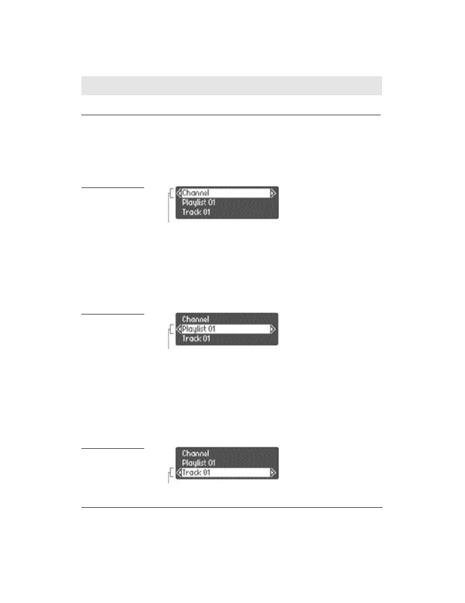 Browsing channels, playlists, and tracks | Motorola simplefi User Manual | Page 42 / 111