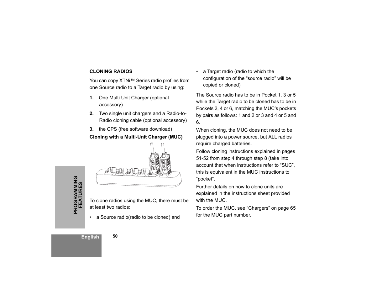 Cloning radios | Motorola XTNi Series User Manual | Page 52 / 69