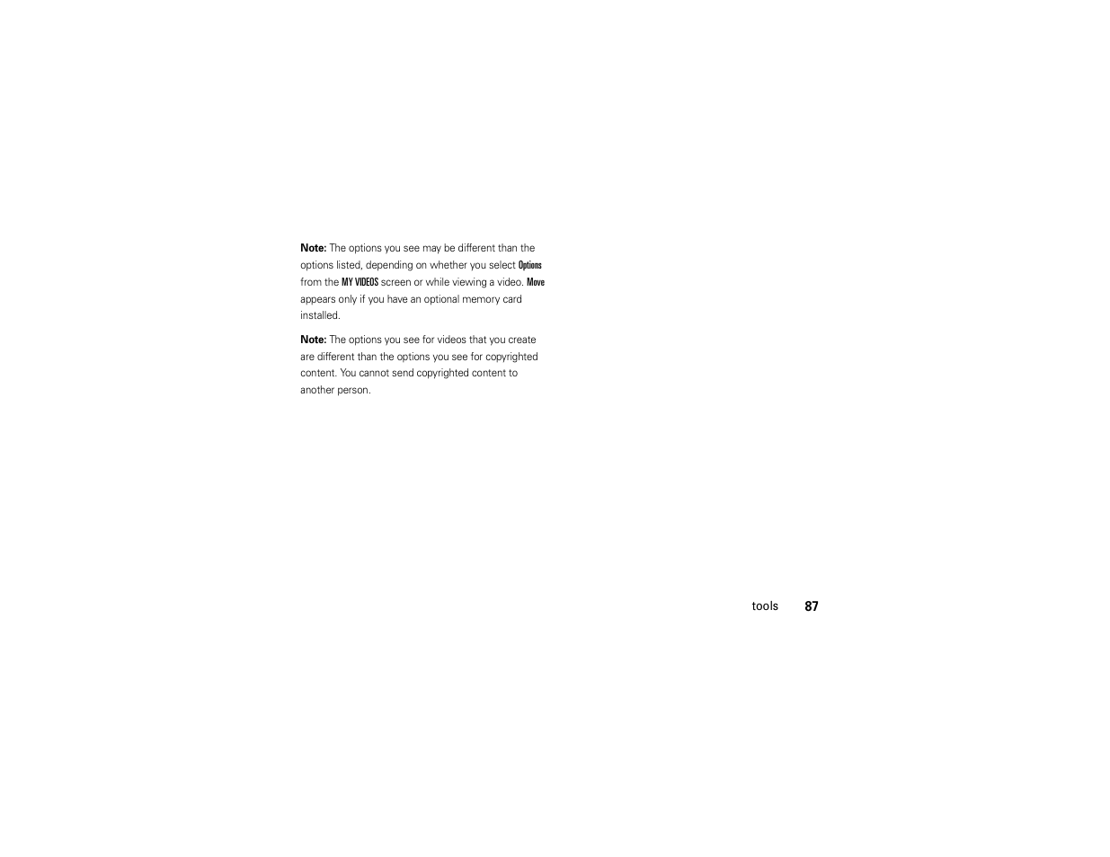 Motorola Entice W766 User Manual | Page 89 / 244
