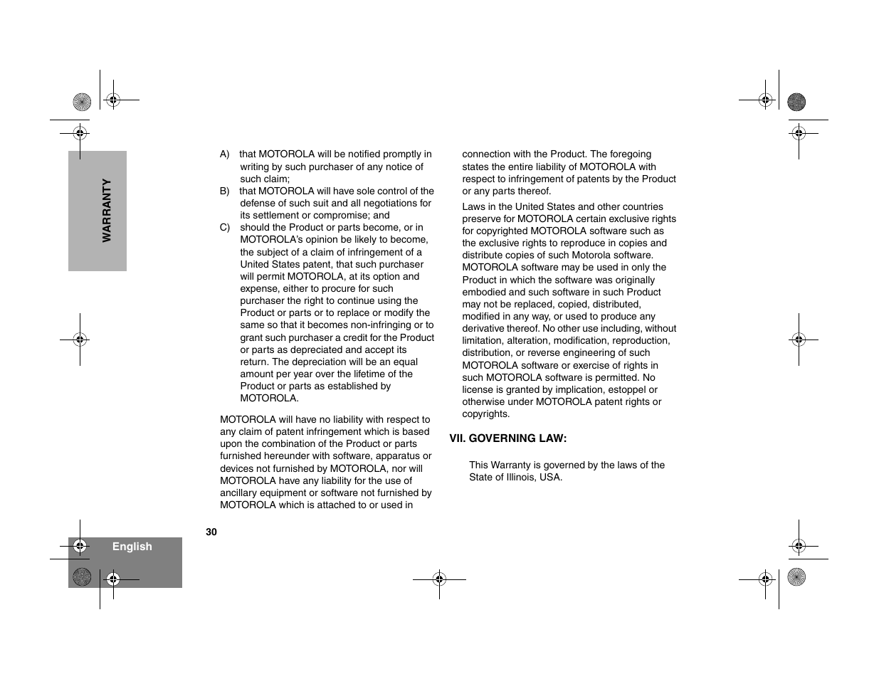 Motorola EX500 User Manual | Page 32 / 38