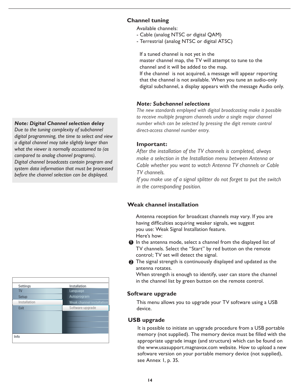 Philips Magnavox 42MF231D/331D User Manual | Page 14 / 39