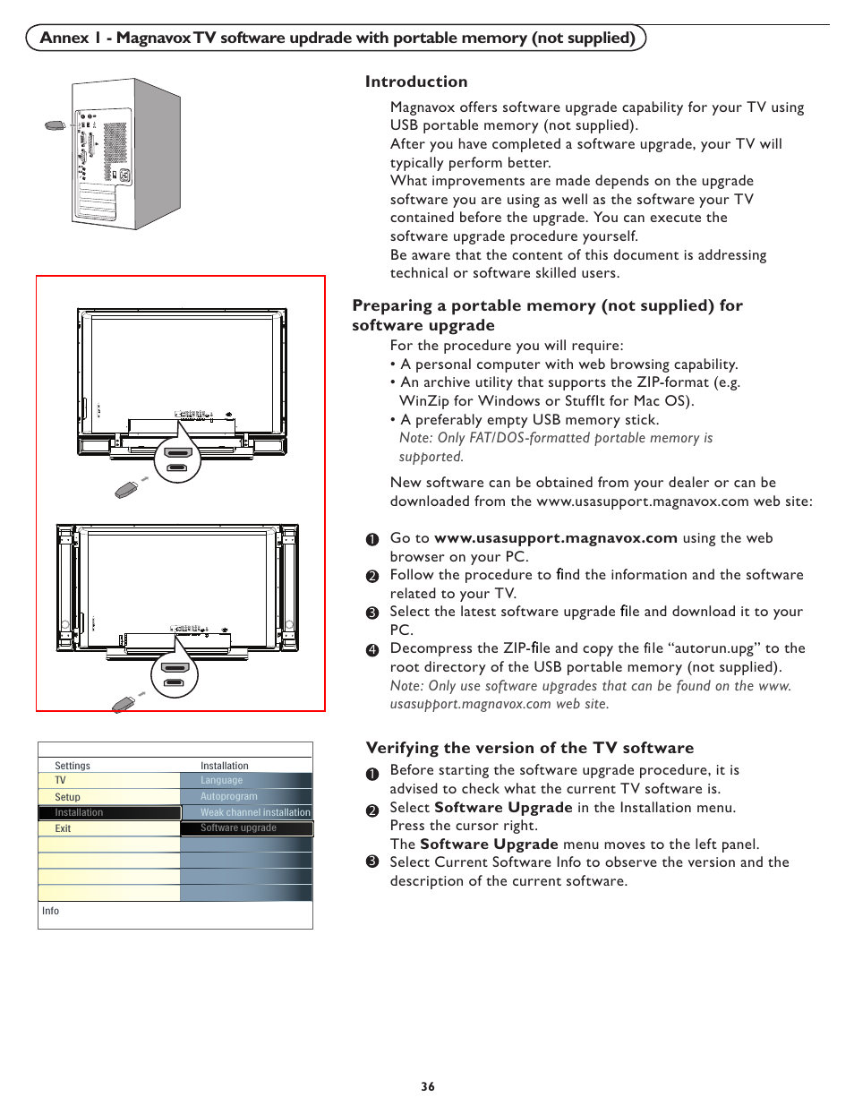 Philips Magnavox 42MF231D/331D User Manual | Page 36 / 39