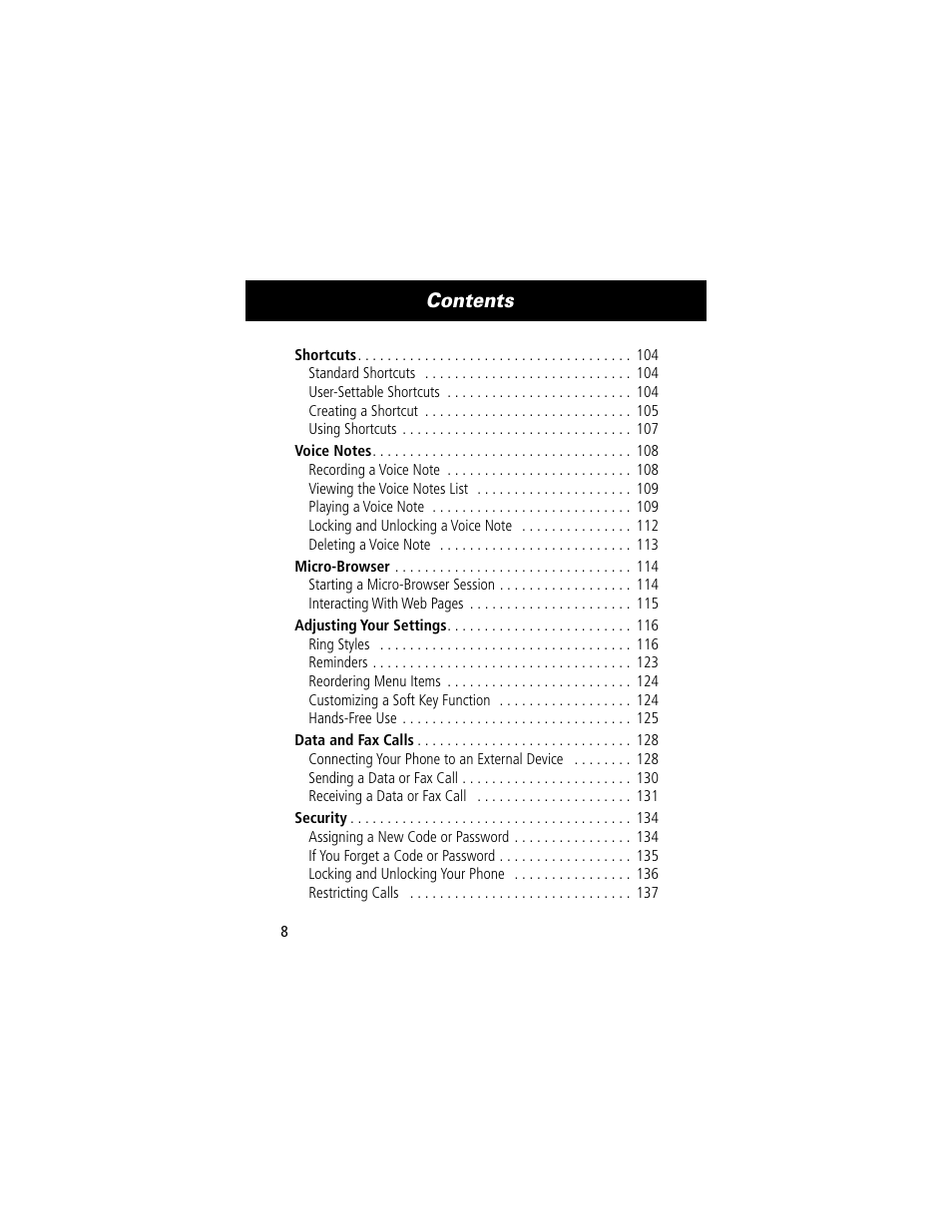 Motorola 60C User Manual | Page 10 / 190