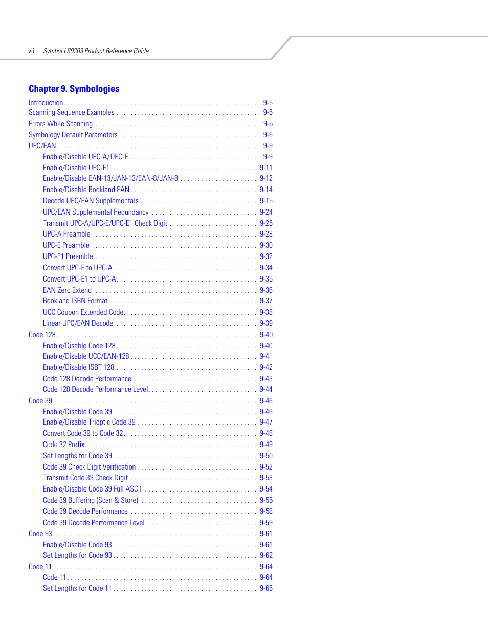 Motorola SYMBOL LS9203 User Manual | Page 10 / 338