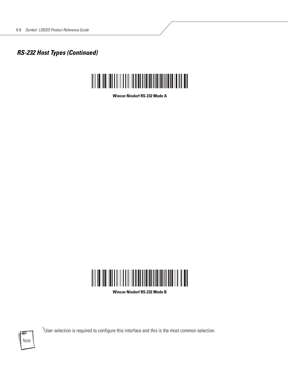 Rs-232 host types (continued) | Motorola SYMBOL LS9203 User Manual | Page 100 / 338