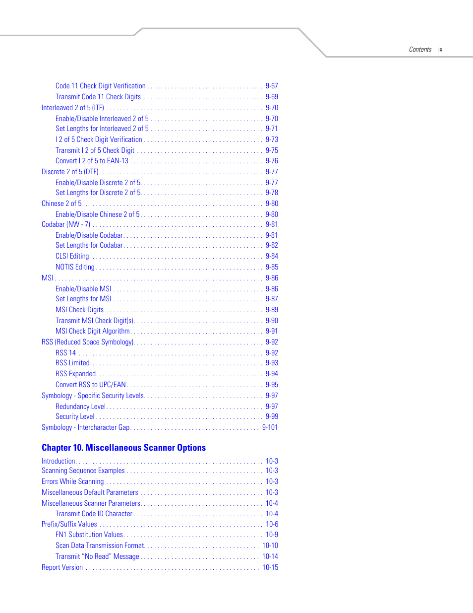 Motorola SYMBOL LS9203 User Manual | Page 11 / 338