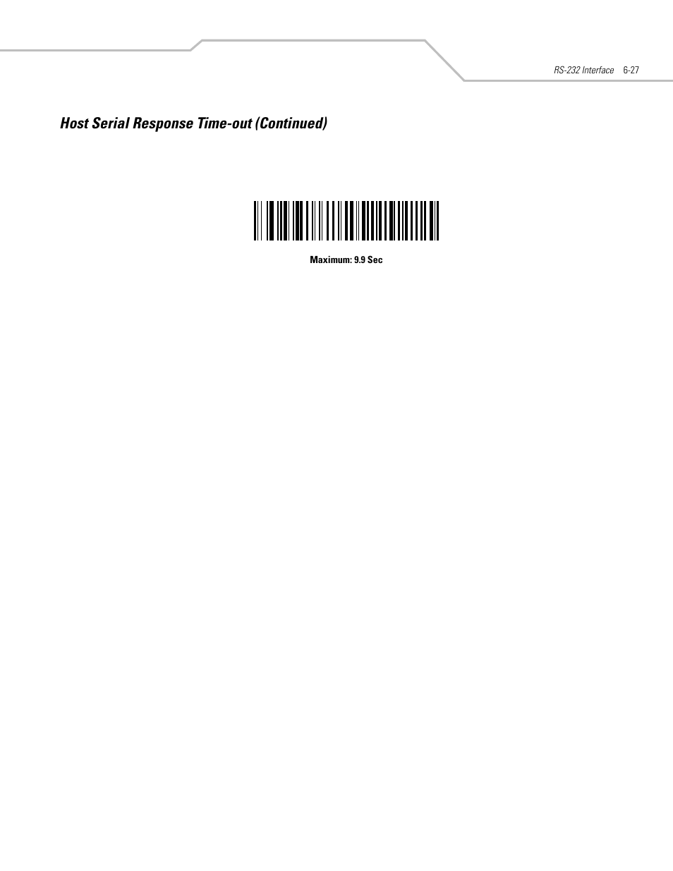 Host serial response time-out (continued) | Motorola SYMBOL LS9203 User Manual | Page 119 / 338