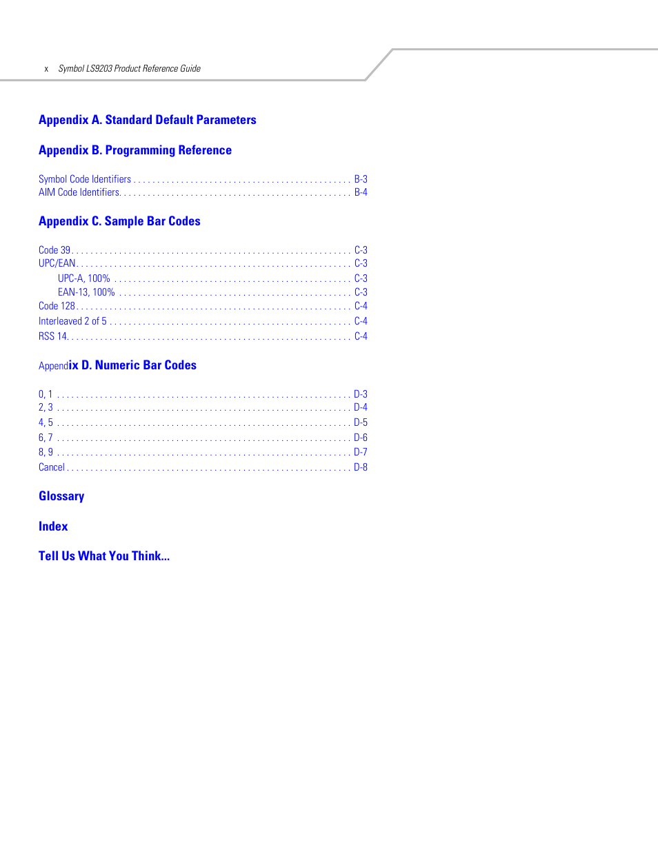 Motorola SYMBOL LS9203 User Manual | Page 12 / 338