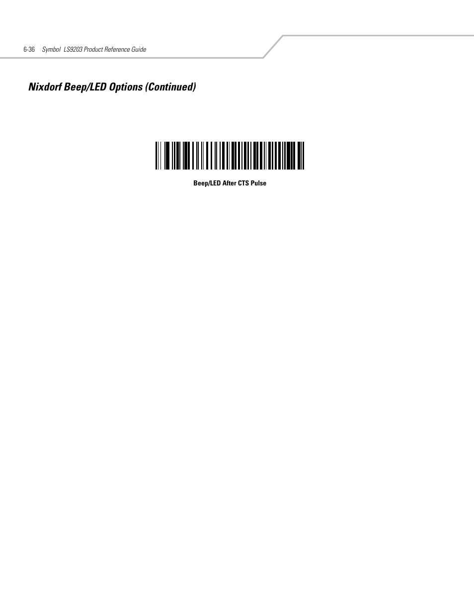 Nixdorf beep/led options (continued) | Motorola SYMBOL LS9203 User Manual | Page 128 / 338