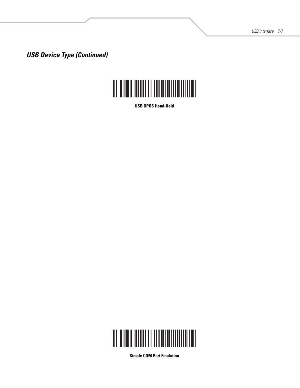 Usb device type (continued) | Motorola SYMBOL LS9203 User Manual | Page 141 / 338