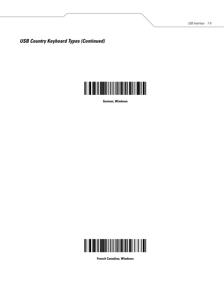 Usb country keyboard types (continued) | Motorola SYMBOL LS9203 User Manual | Page 143 / 338