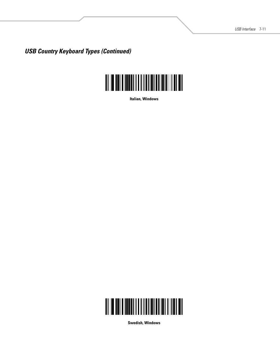 Usb country keyboard types (continued) | Motorola SYMBOL LS9203 User Manual | Page 145 / 338