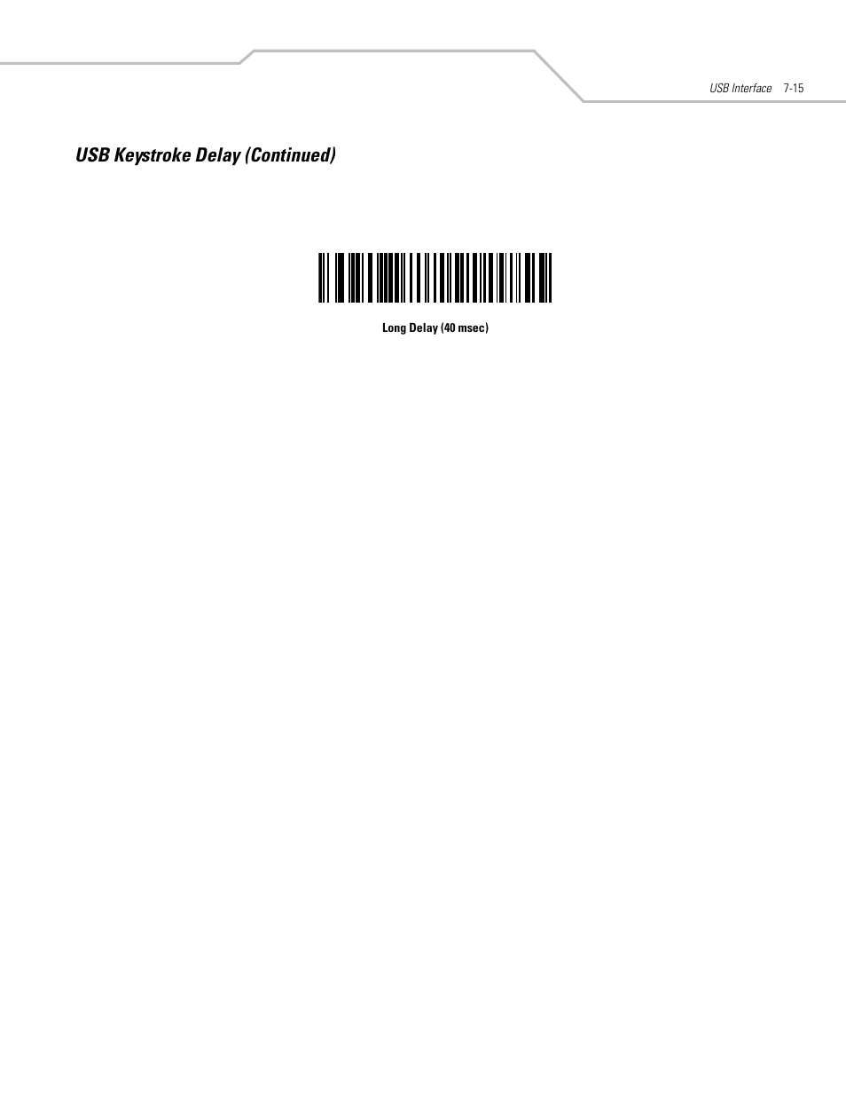 Usb keystroke delay (continued) | Motorola SYMBOL LS9203 User Manual | Page 149 / 338