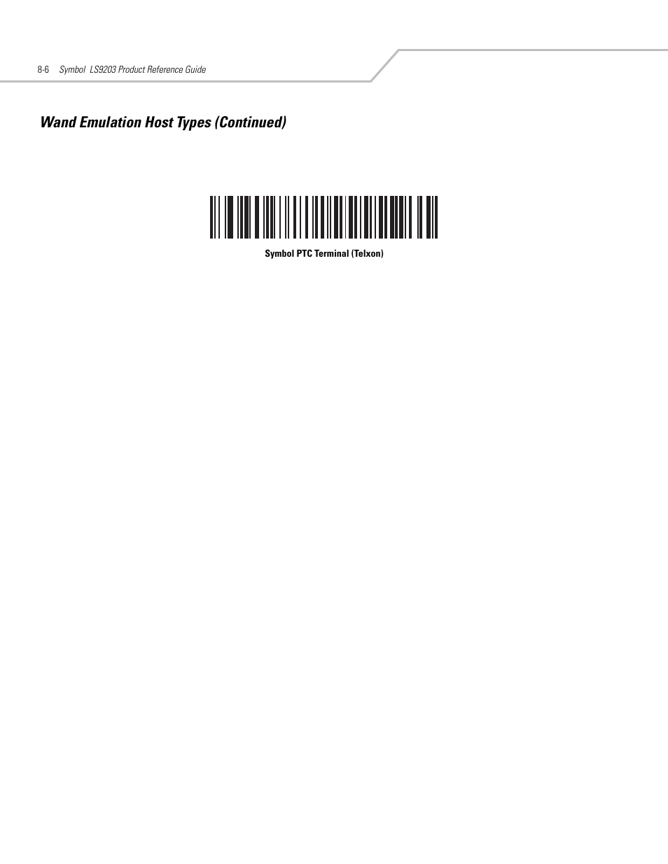 Wand emulation host types (continued) | Motorola SYMBOL LS9203 User Manual | Page 174 / 338