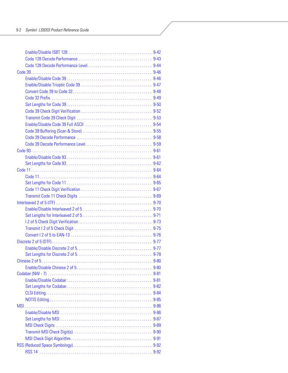 Motorola SYMBOL LS9203 User Manual | Page 182 / 338