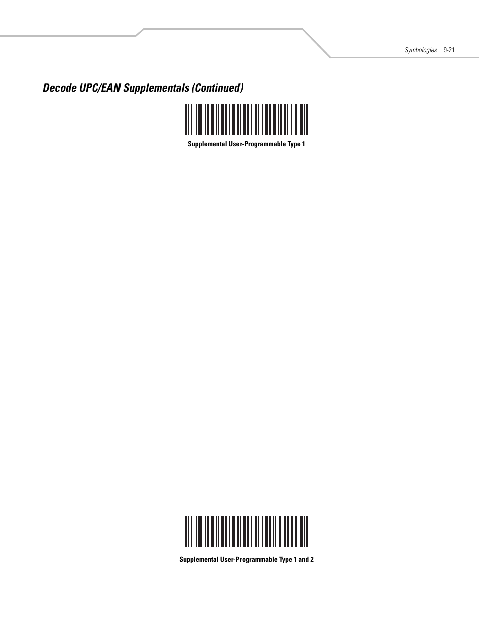 Decode upc/ean supplementals (continued) | Motorola SYMBOL LS9203 User Manual | Page 201 / 338