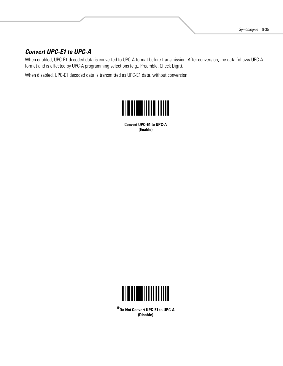 Convert upc-e1 to upc-a, Convert upc-e1 to upc-a -35 | Motorola SYMBOL LS9203 User Manual | Page 215 / 338