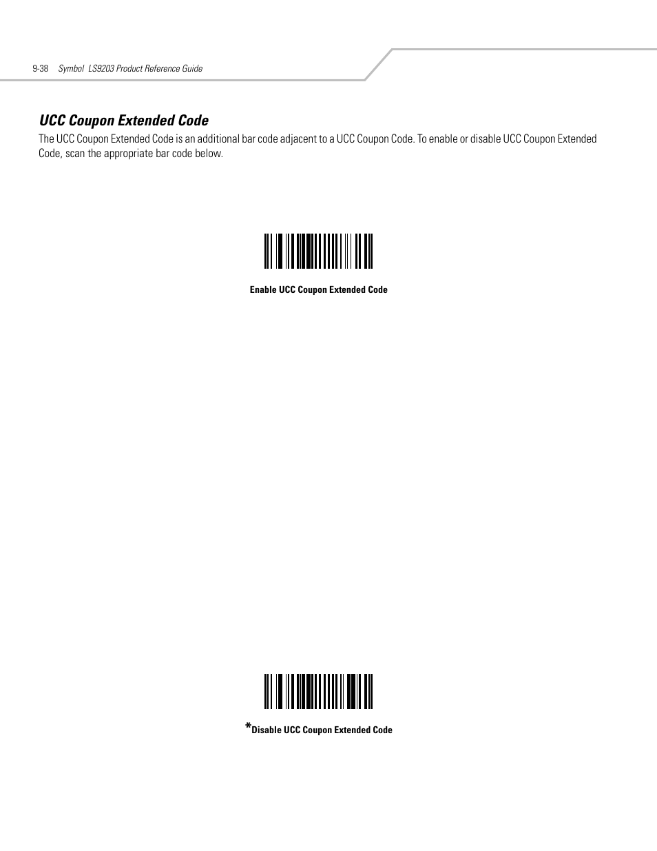 Ucc coupon extended code, Ucc coupon extended code -38 | Motorola SYMBOL LS9203 User Manual | Page 218 / 338