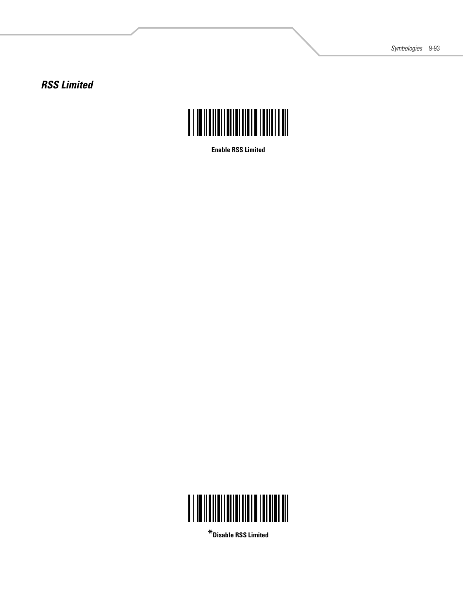 Rss limited, Rss limited -93 | Motorola SYMBOL LS9203 User Manual | Page 273 / 338