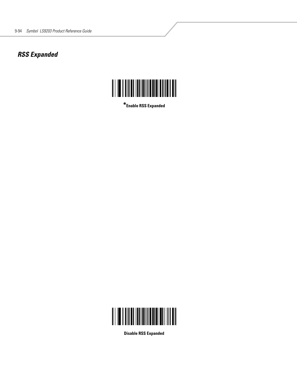 Rss expanded, Rss expanded -94 | Motorola SYMBOL LS9203 User Manual | Page 274 / 338