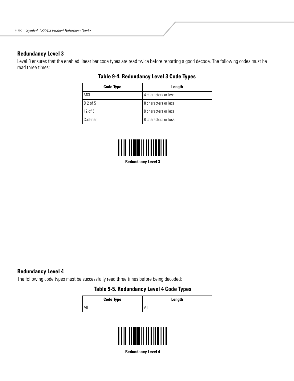 Motorola SYMBOL LS9203 User Manual | Page 278 / 338