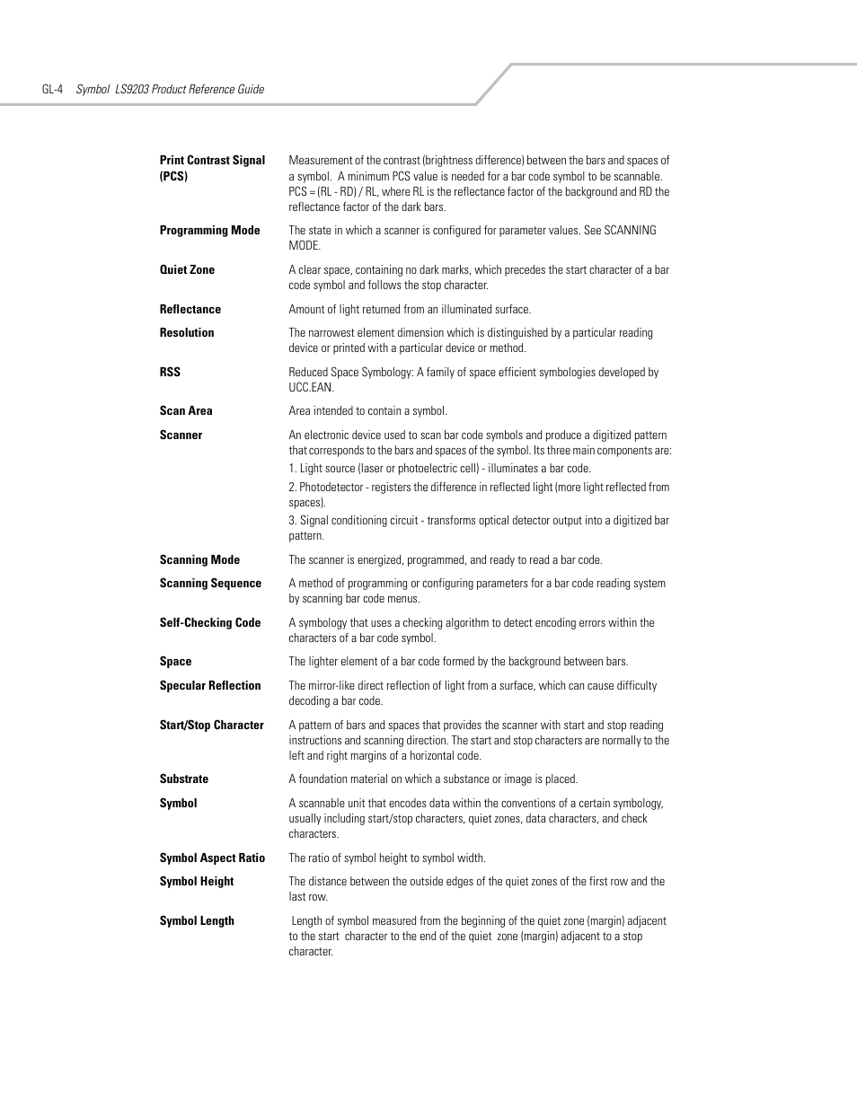 Motorola SYMBOL LS9203 User Manual | Page 328 / 338