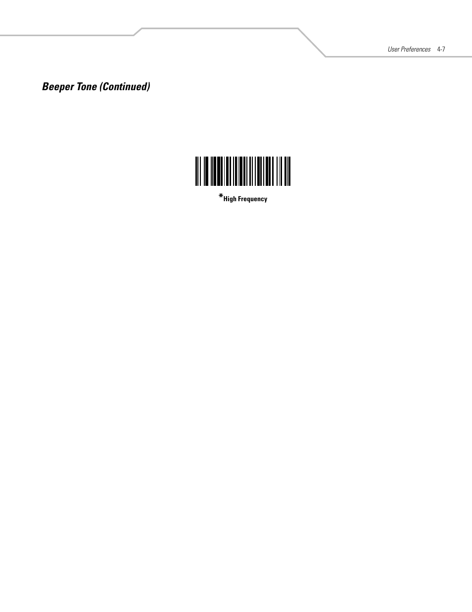 Beeper tone (continued) | Motorola SYMBOL LS9203 User Manual | Page 47 / 338