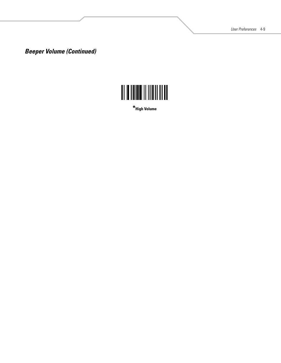 Beeper volume (continued) | Motorola SYMBOL LS9203 User Manual | Page 49 / 338