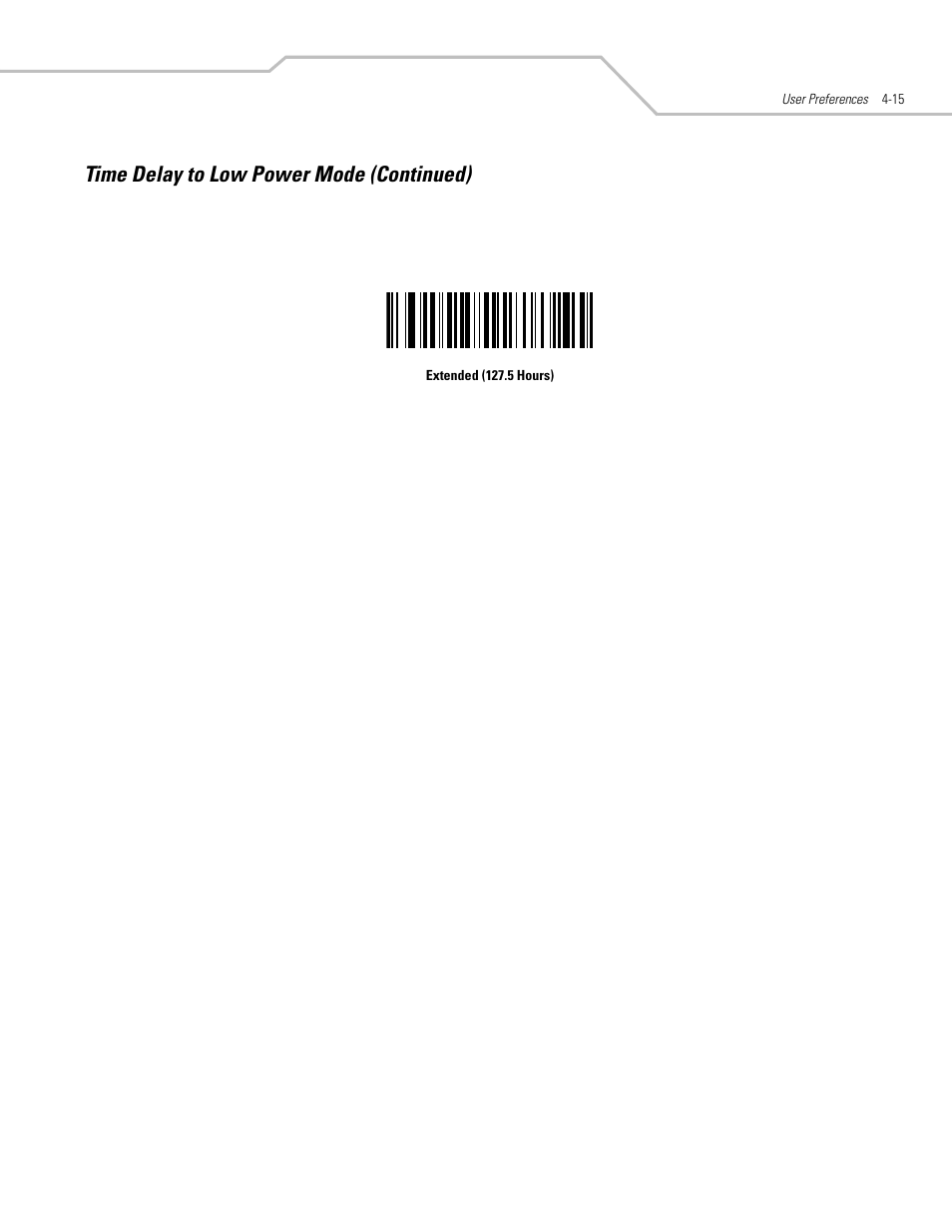 Time delay to low power mode (continued) | Motorola SYMBOL LS9203 User Manual | Page 55 / 338