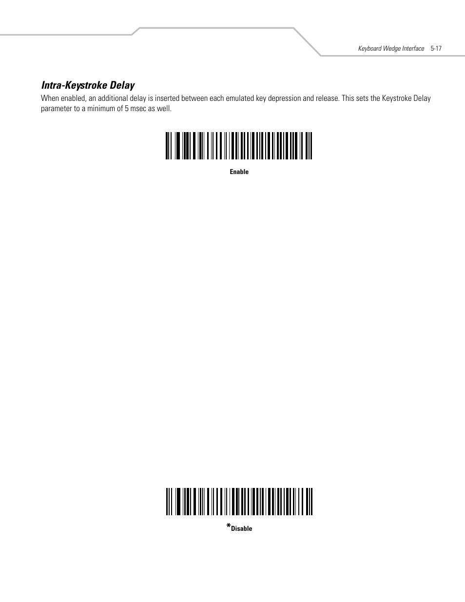 Intra-keystroke delay, Intra-keystroke delay -17 | Motorola SYMBOL LS9203 User Manual | Page 73 / 338