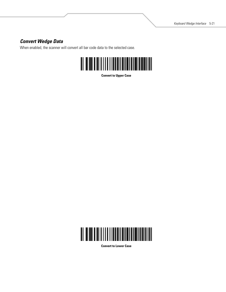 Convert wedge data, Convert wedge data -21 | Motorola SYMBOL LS9203 User Manual | Page 77 / 338