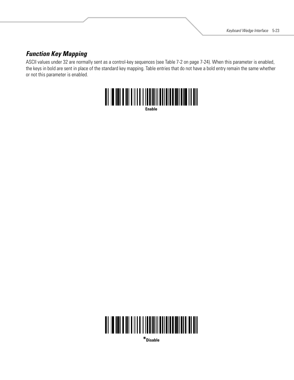 Function key mapping, Function key mapping -23 | Motorola SYMBOL LS9203 User Manual | Page 79 / 338