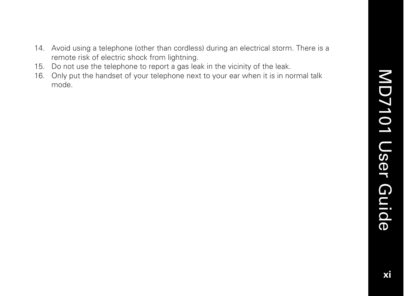 Md7101 u ser guide | Motorola E51 Series User Manual | Page 14 / 54
