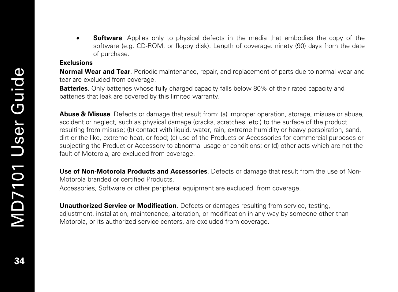 Md7101 user guide | Motorola E51 Series User Manual | Page 49 / 54