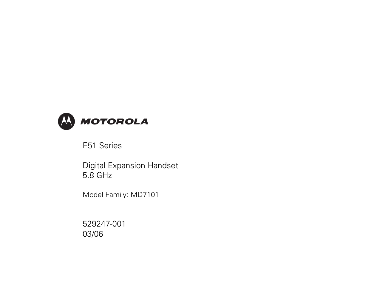 Motorola E51 Series User Manual | Page 54 / 54