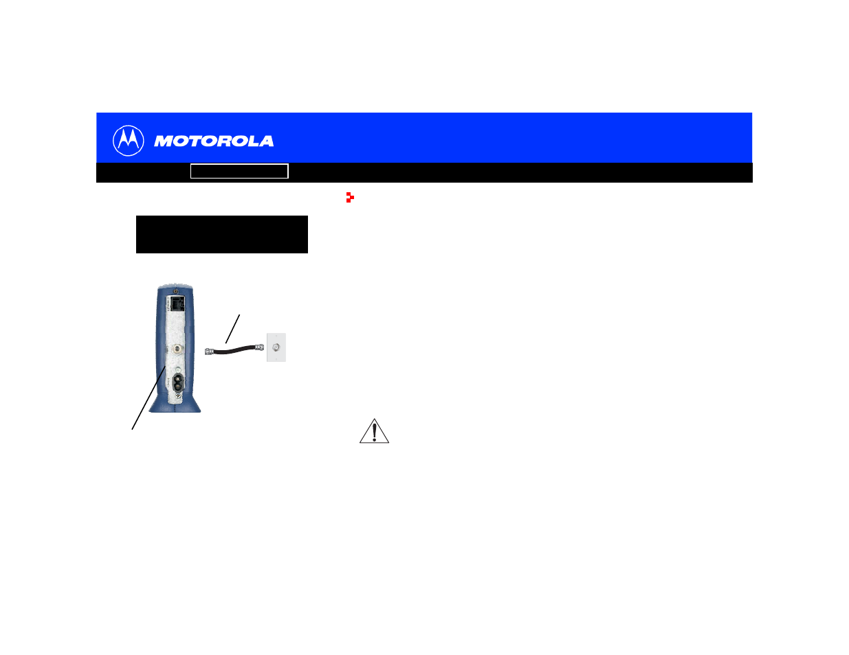 Precautions | Motorola SB5102 User Manual | Page 12 / 47
