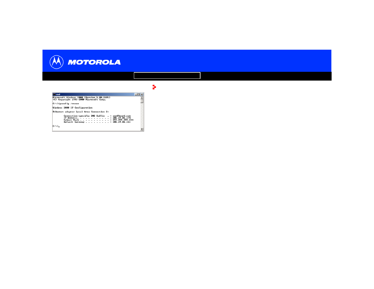 Renewing your ip address | Motorola SB5102 User Manual | Page 35 / 47